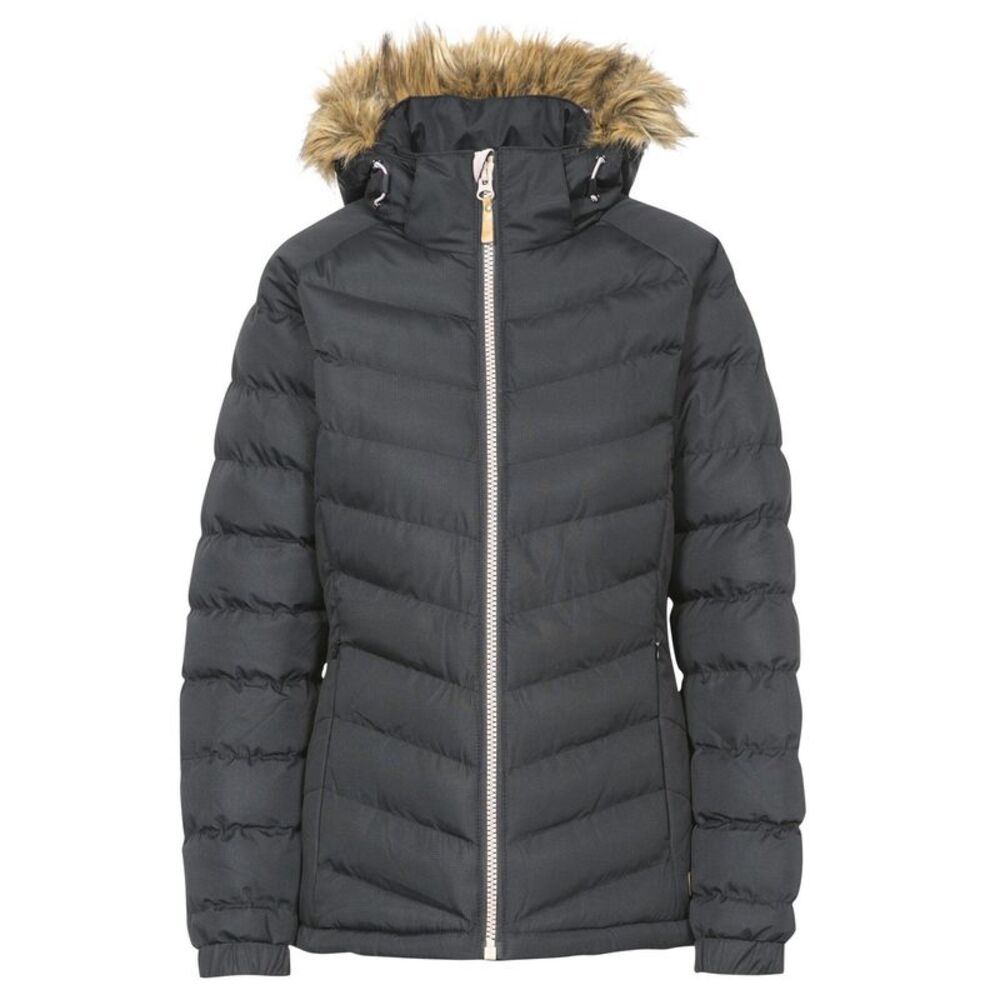 Trespass Womens/Ladies Nadina Waterproof Padded Jacket / Black